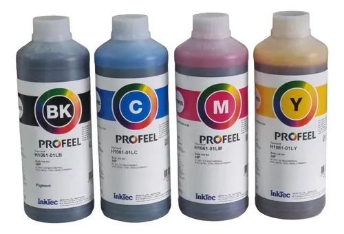 Tinta InkTec para Recarga de Cartuchos de Impressoras HP (4 Litros)
