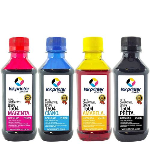 Kit de Tinta para Epson L4160 - Compatível InkPrinter (4x250ml)