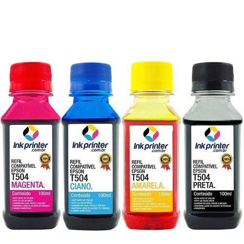 Kit de Tinta para Epson L4160 - Compatível InkPrinter (4x100ml)