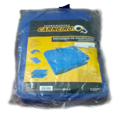 Lona plástica multiuso 7X5m azul c/ilhós Pct c/1